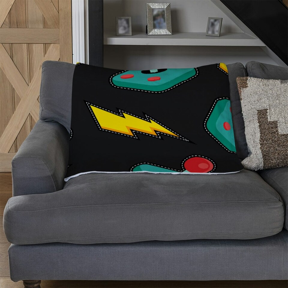image 1 of retro video game joystick (Blanket)