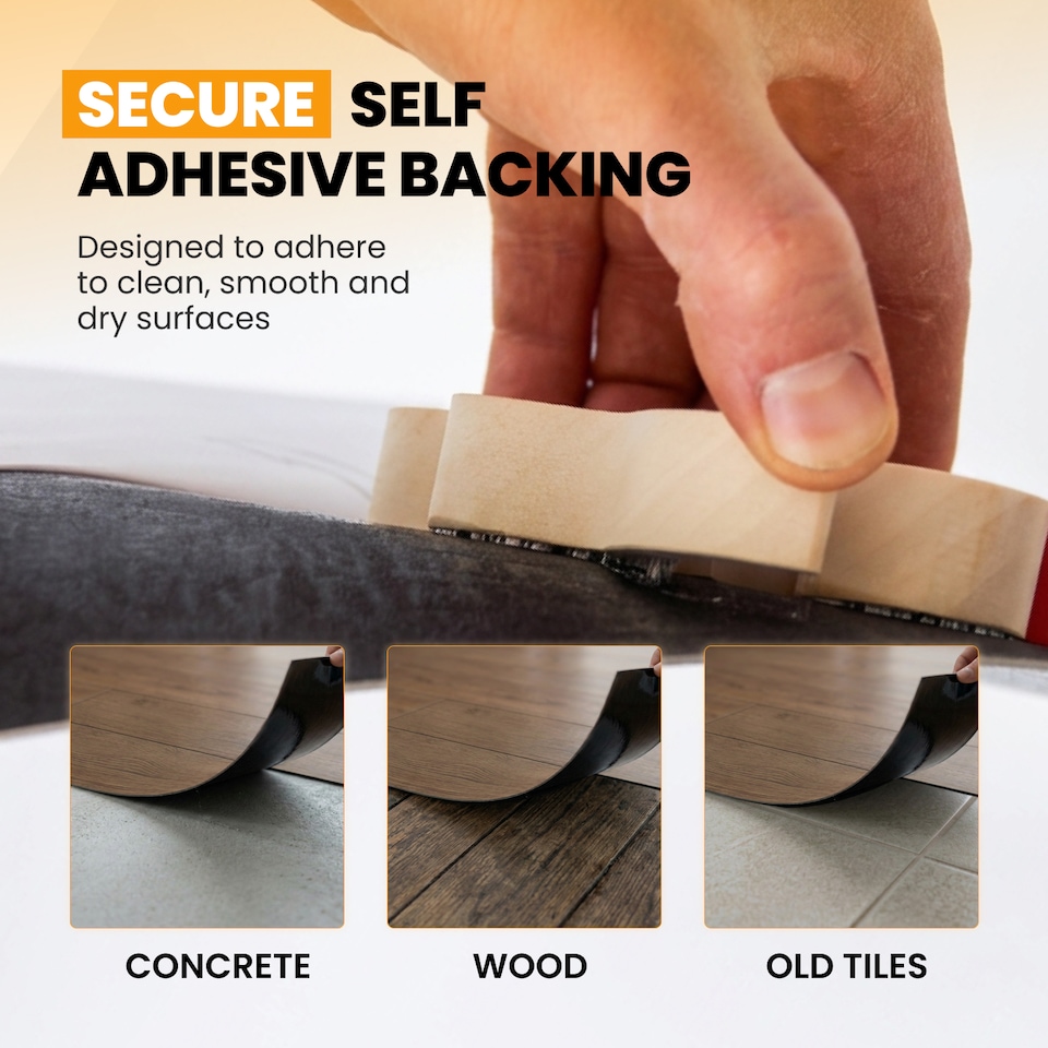 image 1 of Self Adhesive Floor Planks | 5.9x35.9in (91.4x15.2cm) Each | Peel & Stick Vinyl Flooring | Brown Wood Effect | Easy DIY | Stick On Tile for Home Floors | Brown | 4.17 sqm
