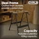 image 9 of Oypla Folding Foldable Trestle Work Bench Workbench Portable 100kg Black