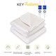 image 8 of MONHOUSE Fleece Electric Heated Under Blanket - Super King 190x200cm - Detachable & Machine Washable - Controller Multi Zones, 9 Heat Settings | Cream | 1