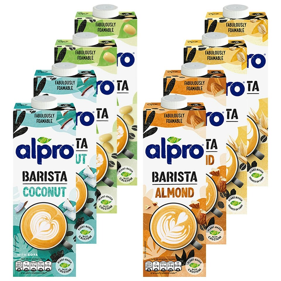 image 1 of 8 x 1L Alpro Barista Mixed Bundle Pack