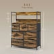 image 3 of HOMCOM Bedroom Chest of Drawers 7 Drawer Dresser w/ Shelves