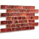 image 9 of NOVECRAFTO Red Brick Effect 3D Wall Panels (96cm x 48cm) DIY PVC Plastic Cladding Panels