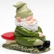image 3 of Sleeping Gnome Plant Pot Feet - Set of 3 Green