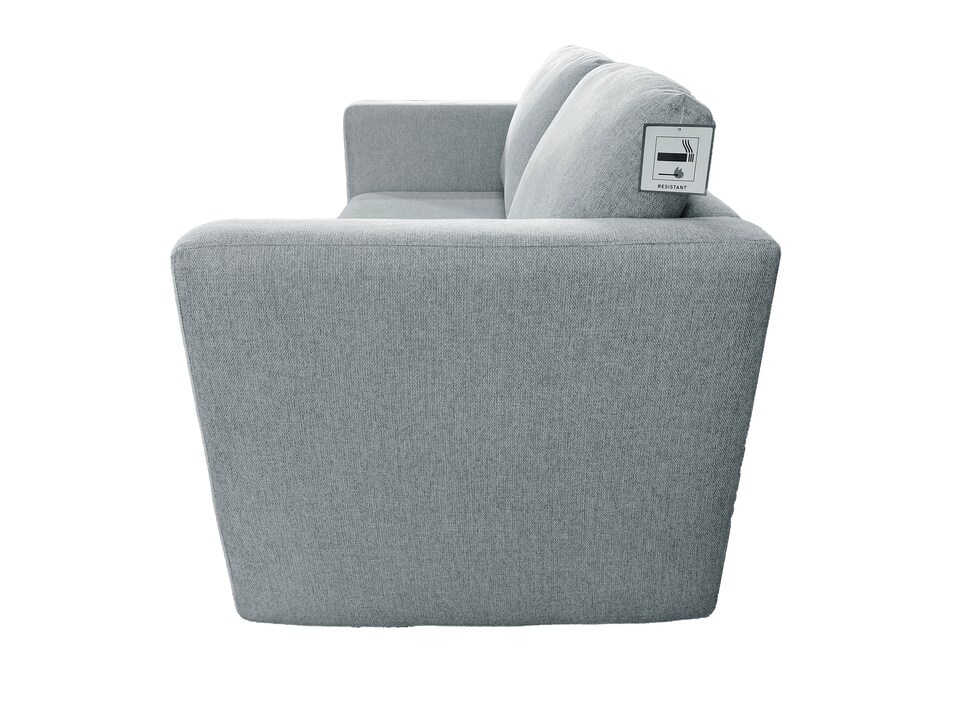 image 1 of The Brenta 2 Seater Slide Storage Sofa in Grey, Silver or Navy | Silver | One Size