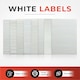 image 2 of Pack of 28 White 25x75mm Rectangular Labels - Adhesive Stickers