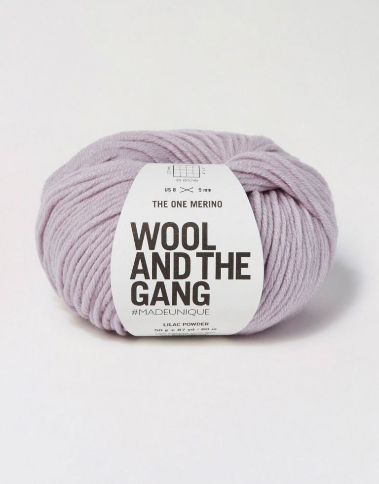 Wool and the Gang Purple The One Merino Aran Yarn For Crochet, Knitting - per 50 gram ball