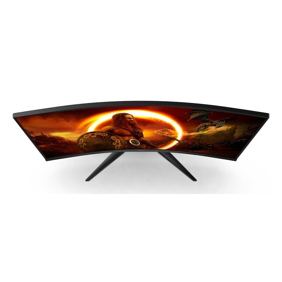 image 1 of AOC Gaming C32G2ZE - 32 Inch FHD Curved Monitor, 240Hz, 1 ms MPRT, VA AMD FreeSync Premium, Low Input Lag (1920x1080@ 240Hz, 300 cd/m², HDMI/DP) | Black | Black, Red | 69.8 cm