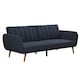 image 1 of Brittany Sofa Bed in Linen Navy Blue | Blue | NAVY | Not provided