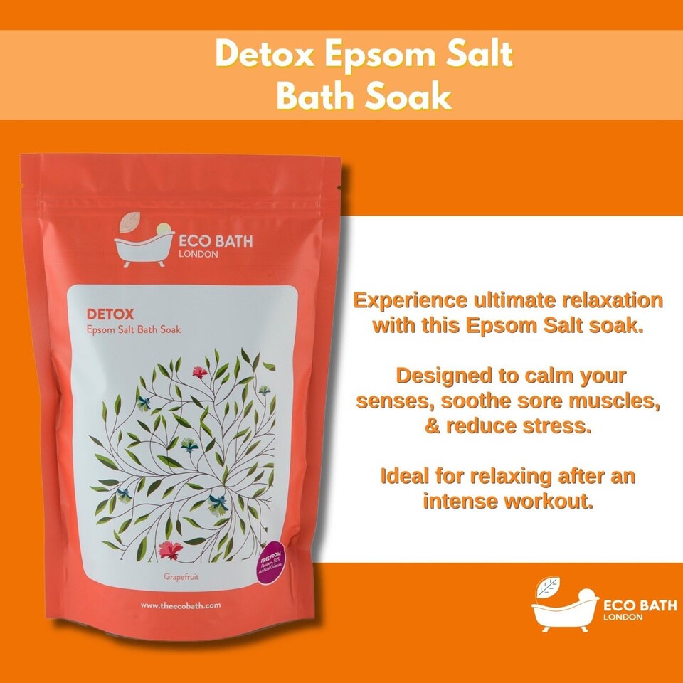 image 1 of Detox Grapefruit Epsom Salt Bath Soak