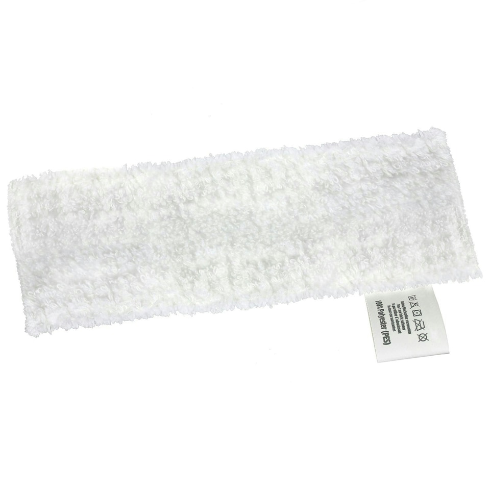 image 1 of SPARES2GO Microfibre Cloth Cover Pads compatible with Karcher Easyfix SC1 SC2 SC3 SC4 SC5 Series Steam Cleaner (Pack of 2)