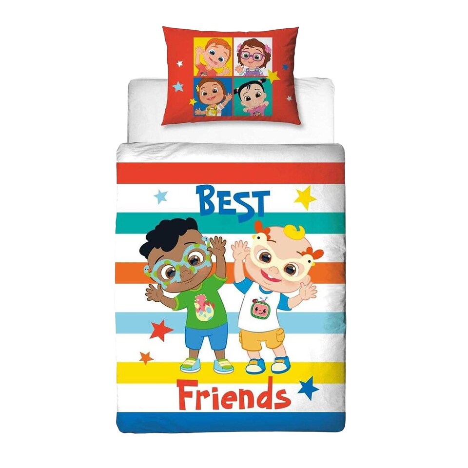 image 1 of Cocomelon Best Friends Reversible Duvet Set | Multi | Multicoloured | Toddler | 1