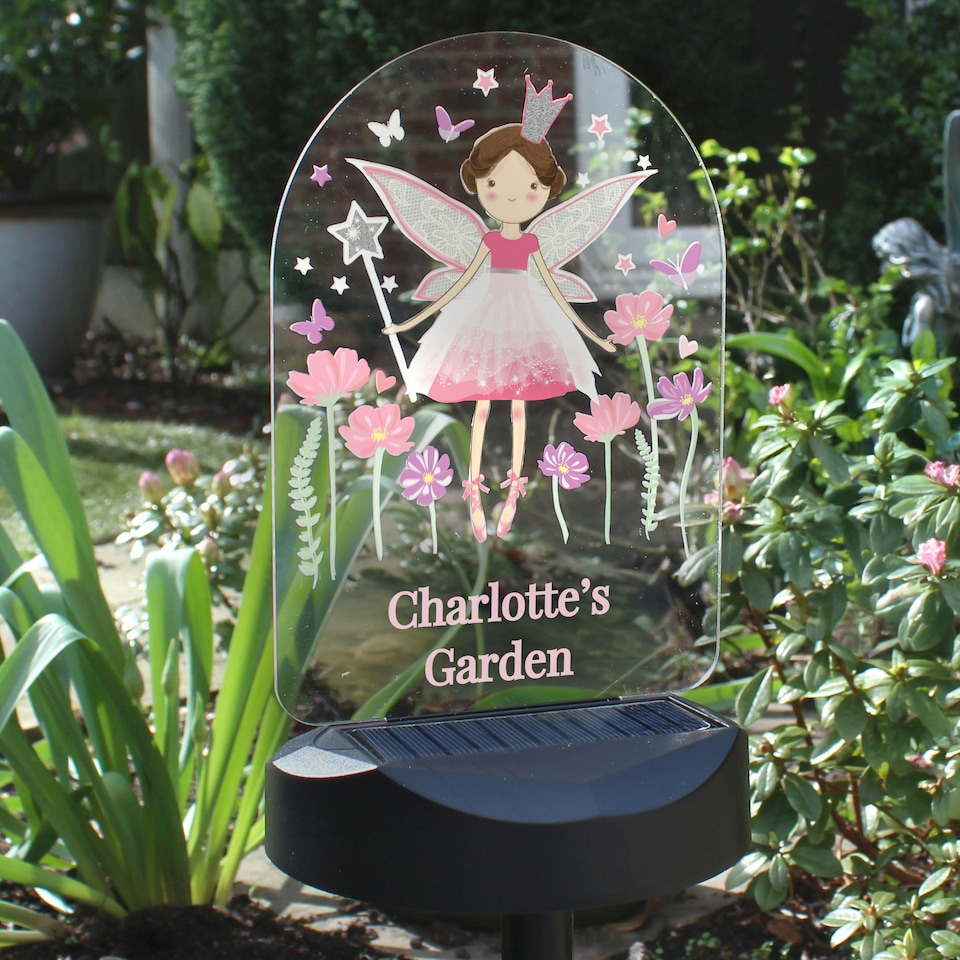 image 1 of Personalised Fairy Princess Solar Light