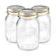 image 1 of Bormioli Rocco Quattro Stagioni Glass Storage Jars - 500ml - Pack of 3