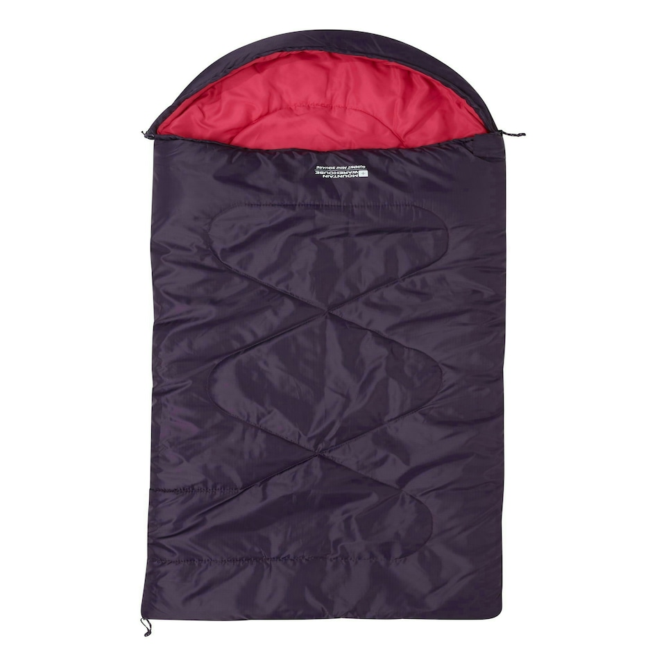 image 1 of Mountain Warehouse Summit Sleeping Bag Lightweight Outdoor Mini Square Camping Purple