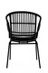 image 4 of Interiors by Premier Black Natural Rattan Chair with Raised Sides, Rustless Rattan Chair, Easy Cleaning Rattan Armchair
