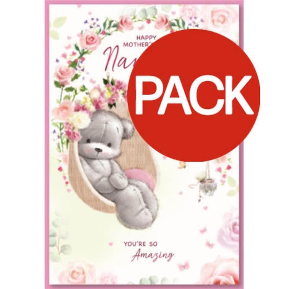 Simon Elvin With Lots Of Love Mothers Day Greetings Card (Pack of 6) - White/Pink/Green - One Size (UTSG33261)