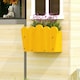 image 8 of Outsunny Wooden Kids Playhouse w/ Door, Windows, Bench, For Ages 3-7 Years