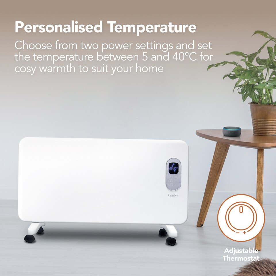 image 1 of Igenix IG9520WIFI Smart Electric Panel Heater, White