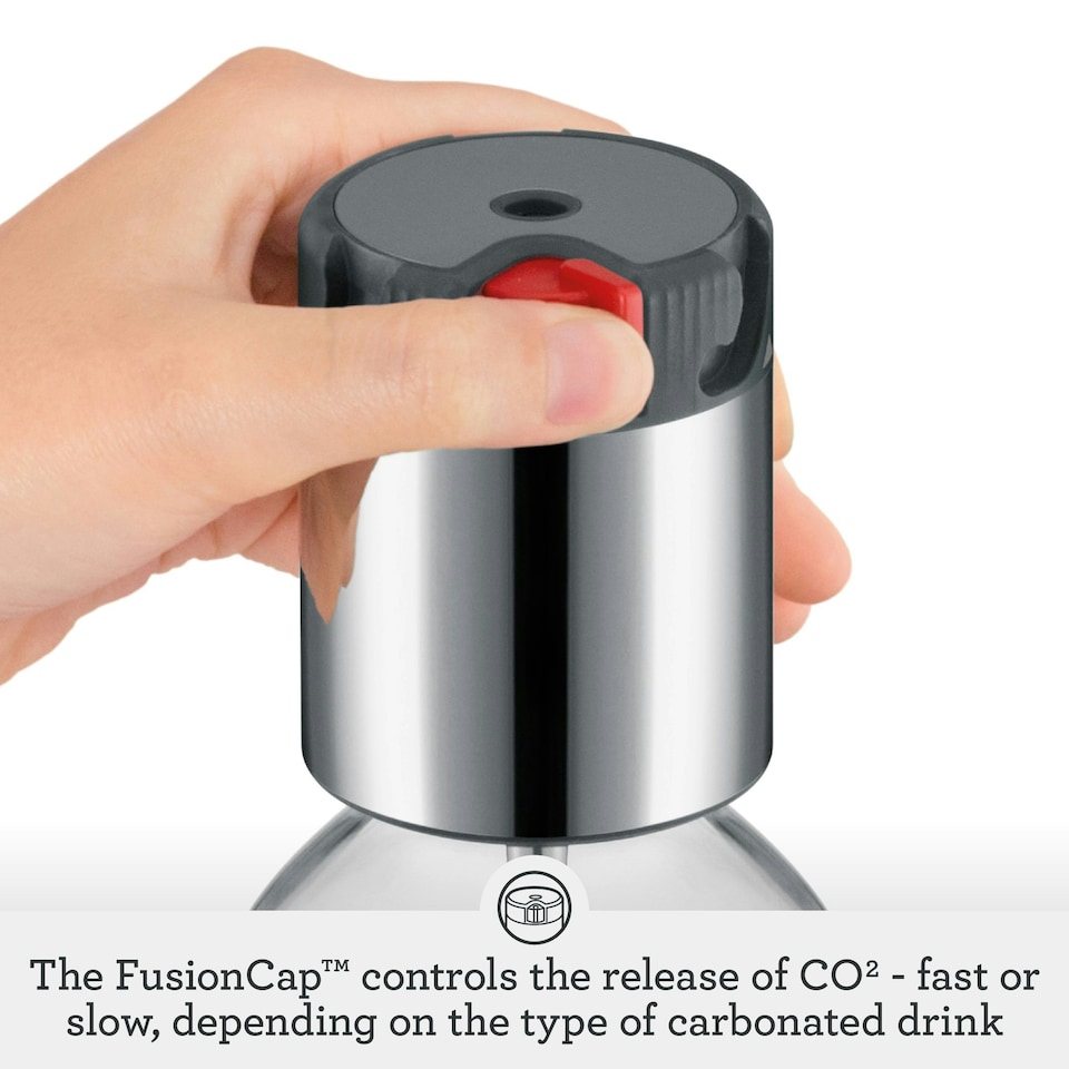 image 1 of Sage The InFizz Fusion Home Soda Maker, for Sparkling Water, Juice, Tea, Cocktails and All Fizzy Drinks, Brushed Stainless Steel