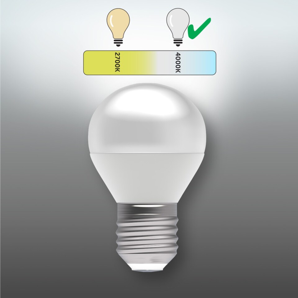 image 1 of BELL Lighting E27 Edison Screw 4.7WLED Golf Ball Natural White 4000K Light Bulb