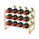 image 1 of Straame Gold 3 Tier Metal Wine Rack