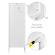 image 4 of Yaheetech Bathroom Kitchen Floor Storage Cabinet White White