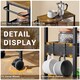image 4 of Yaheetech 4-Tier Storage Trolley on Wheels with Steel Frame | Brown | Rustic Brown | One Size