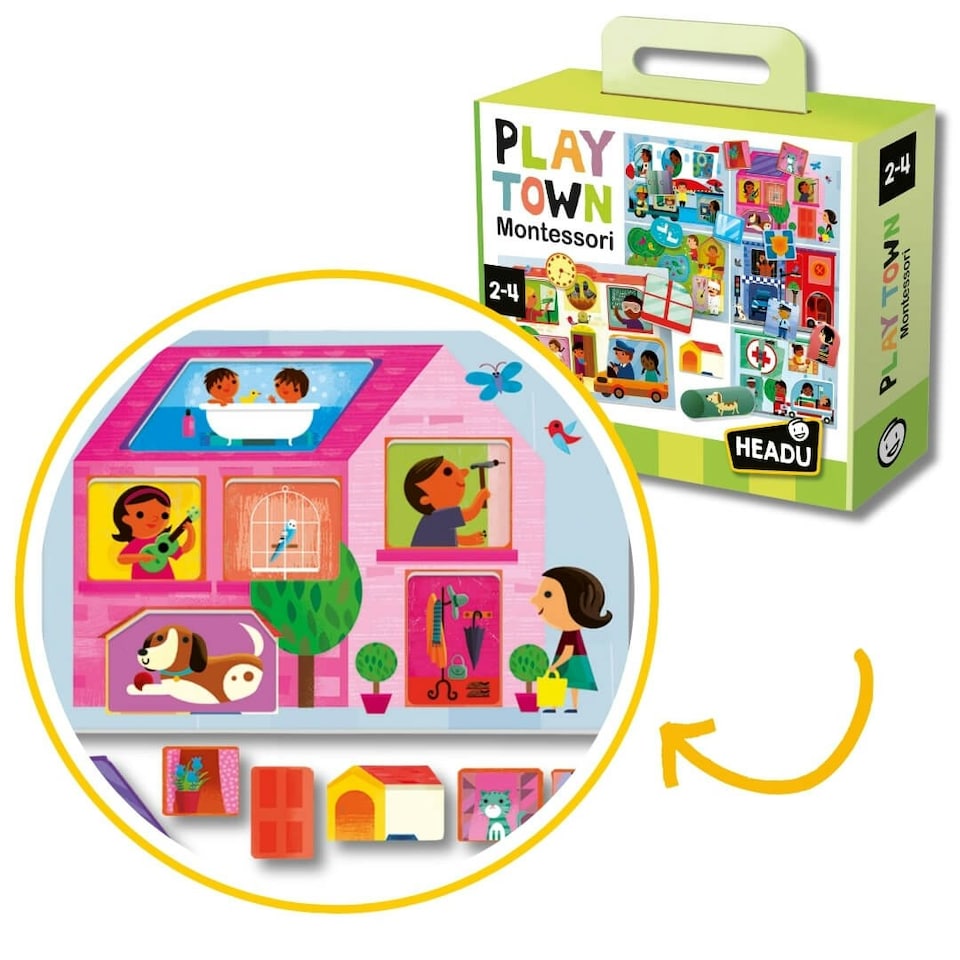 image 1 of Headu Baby Play Town Montessori