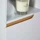 image 6 of Bathroom Floor Cabinet White 3 Storage Shelves Vanity Organiser Furniture