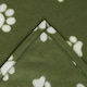 image 2 of OHS Pet Dog Blanket Crate Paw Puppy Animal Mat, 120x150cm - Green