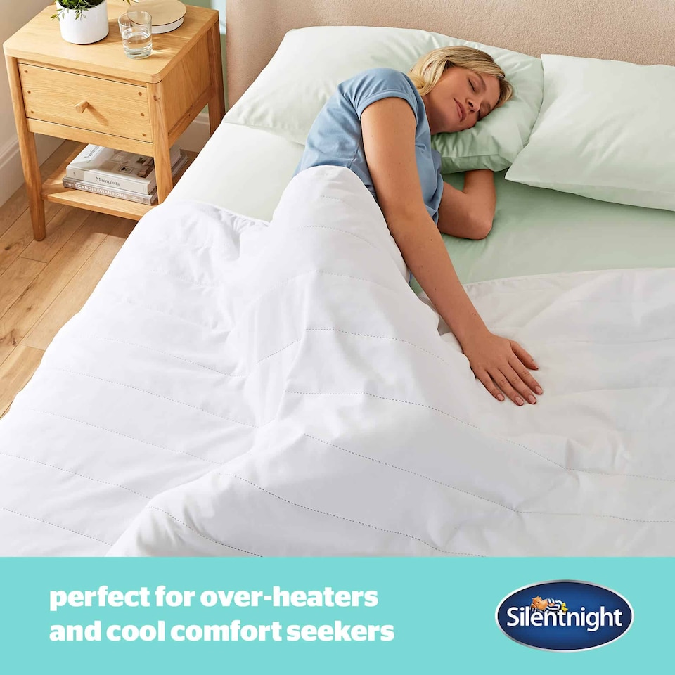 image 1 of Silentnight Summer Breeze 1 Tog Duvet | White | Super King