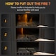 image 4 of HOMCOM Free Standing Bio Ethanol Fireplace Heater with 0.9L Tank, Black