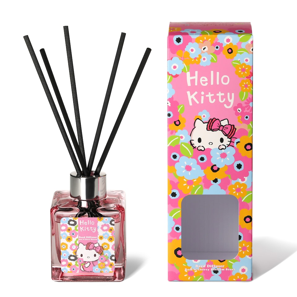 image 1 of Hello Kitty Seasons Spring Rose & Cherry Blossom Reed Diffuser 100ml
