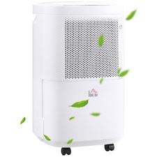 HOMCOM 10LDay 2200ML Portable Quiet Dehumidifier with WiFi Smart App Control, Electric Moisture Air Dehumidifier for Home Laundry Basement