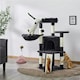 image 2 of Yaheetech 106 cm Kitten Tree Tower with Natural Sisal  Black