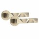 image 2 of Golden Grace 4 Pairs Modern Nova Design Premium Door Handles on Round Rose in Antique Brass Finish Bronze