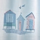 image 3 of Fusion Beach Huts Voile Panel Blue