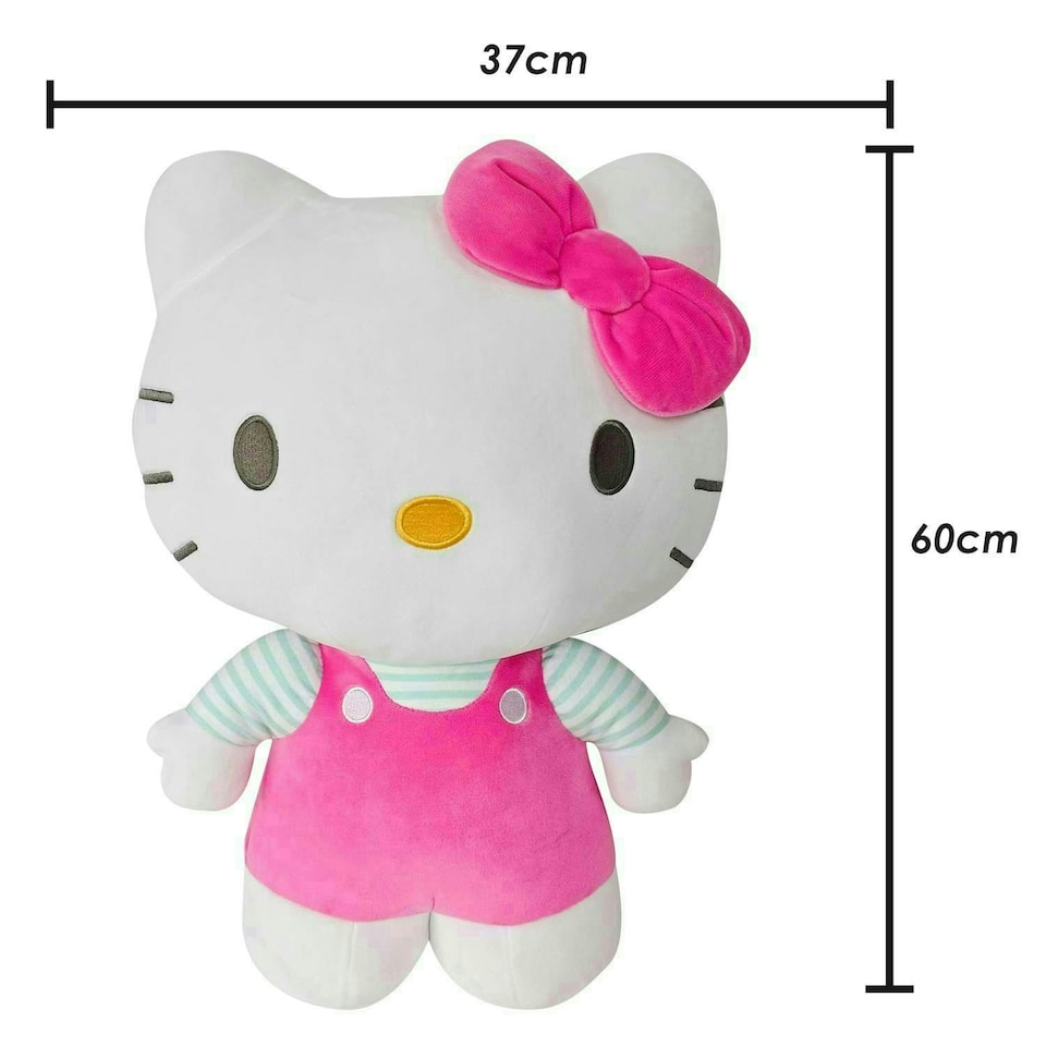 image 1 of Hello Kitty Soft Toy Large Plush Pink Cute Plush Huggable Cuddly 60cm Pink