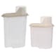 image 1 of Set of 2 1.7L, 2.4L Laundry Detergent Container Washing Powder Box Measuring Cup