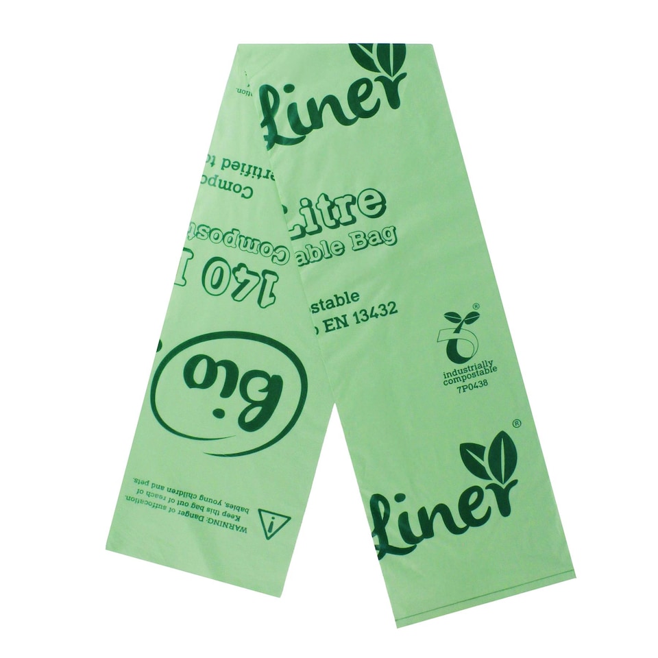 image 1 of BioLiner 140 Litre Compostable Large Wheelie Bin Bags - 8 Rolls