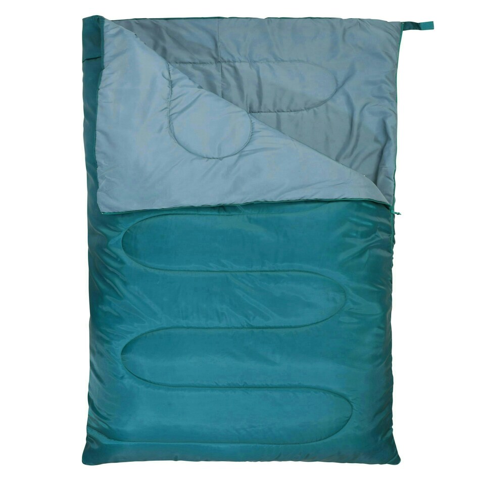 image 1 of Mountain Warehouse Basecamp 200 XL Sleeping Bag Warm & Cosy Camping Hiking Bed Blue