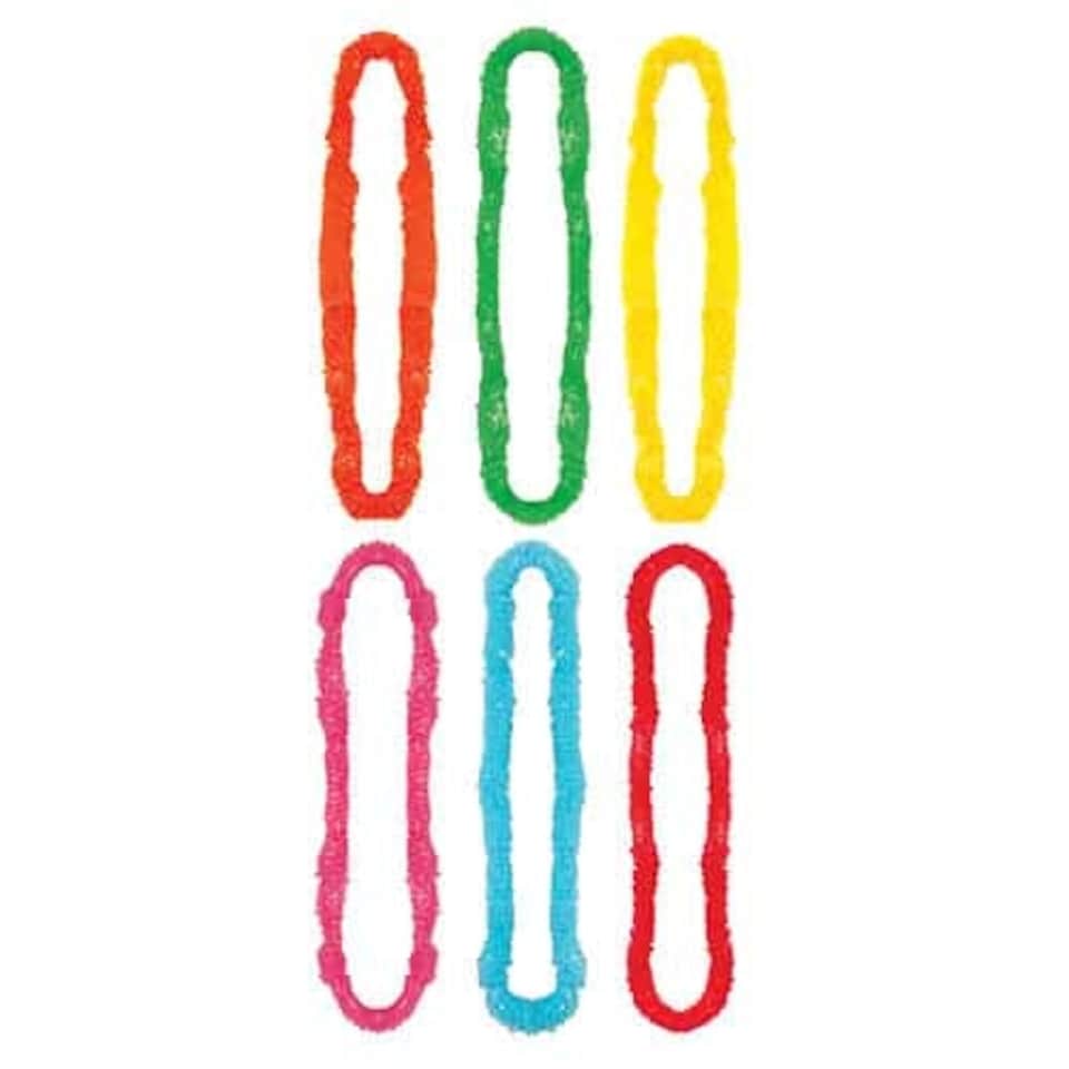 Hawaiian Party Assorted Plastic Leis 90cm - Pack of 12