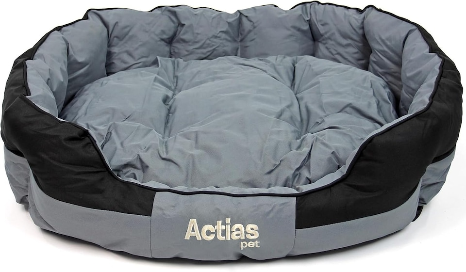 image 1 of Actiaspet Waterproof Pet Bed Reversible Cushion  Multiple Sizes (Grey/Black, Extra Large)