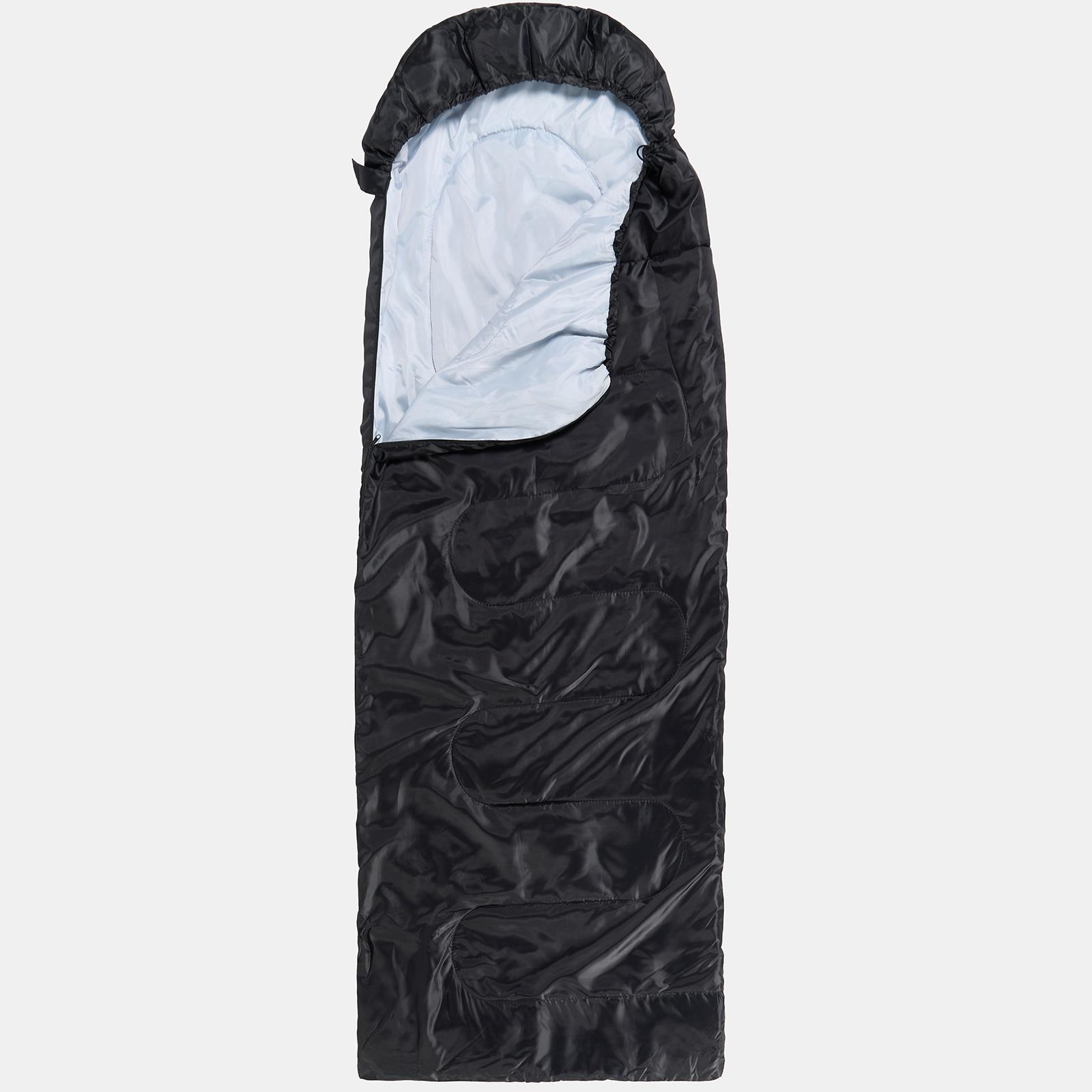 OHS Sleeping Bag 4 Season Water Resistant Outdoor Camping Hiking | Black