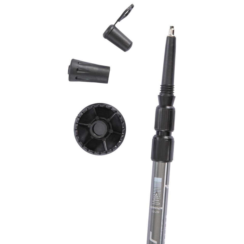 image 1 of Trespass Transduo 2 Piece Walking Pole Set | Grey | Graphite | One Size | 1
