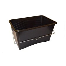 Black Plastic Paint Scuttle 15L - One Colour - One Size