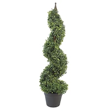 Artificial Boxwood Spiral Tree Topiary 90cm Buxus Spiral Single | Green | 3ft