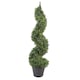 image 1 of Artificial Boxwood Spiral Tree Topiary 90cm Buxus Spiral Single | Green | 3ft