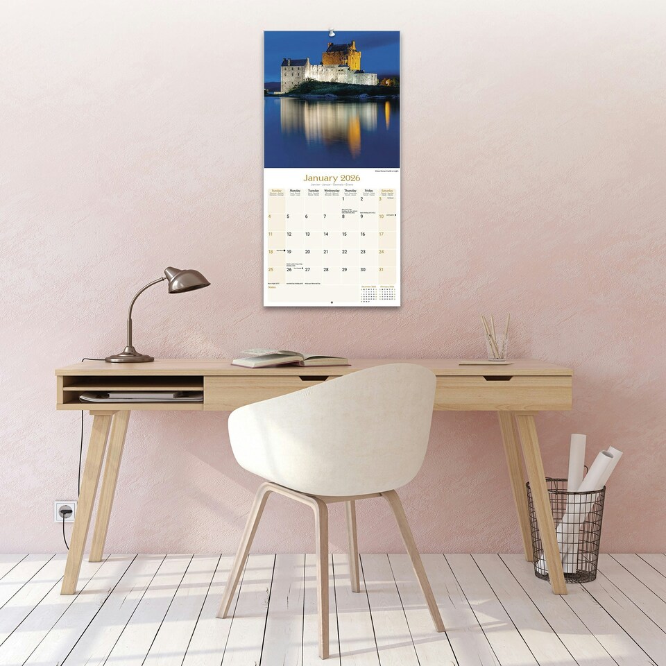 image 1 of Scotland 2026 Calendar | Square Wall Calendar | Travel Gift | Plastic Free Packaging | by Avonside Publishing